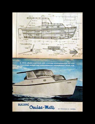 cabin cruiser w galley outboard how to build plans crosby design plans 