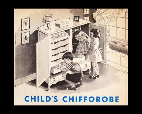 Details about Childs Chifforobe Dresser w/Doors How-To build PLANS