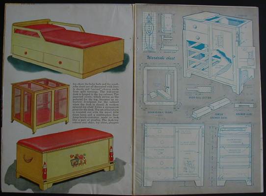 Details about Nursery Childs Furniture How-To build PLANS 1951 Eames 