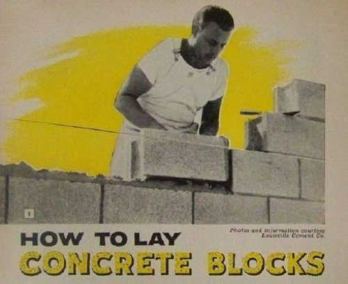How to Lay CONCRETE BLOCKS Cement Block building INFO | eBay