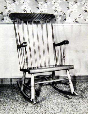 Details about Colonial Boston Rocker How-To build PLANS Nice Lathe 