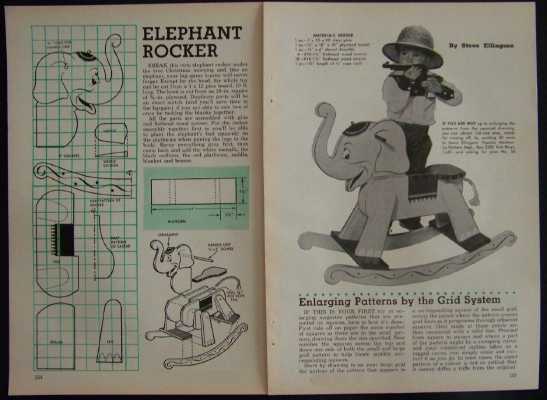 Wooden Rocking Elephant Plans