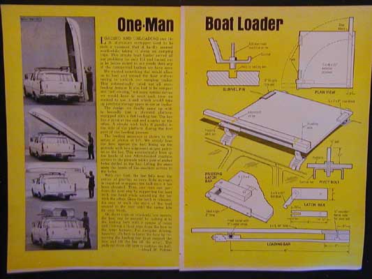  Car Top Boat Loader - Load a 14' Boat by yourself How-To build PLANS