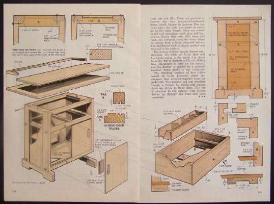 Details about Cabinet WORKBENCH Saw Table How-To build PLANS 2x4 +Ply