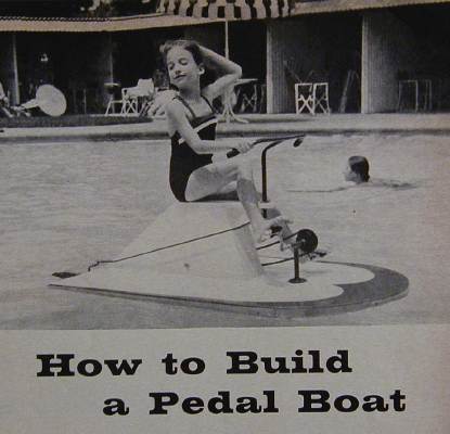 Details about 5' Pedal Boat How-To Build PLANS Child size Water Bike